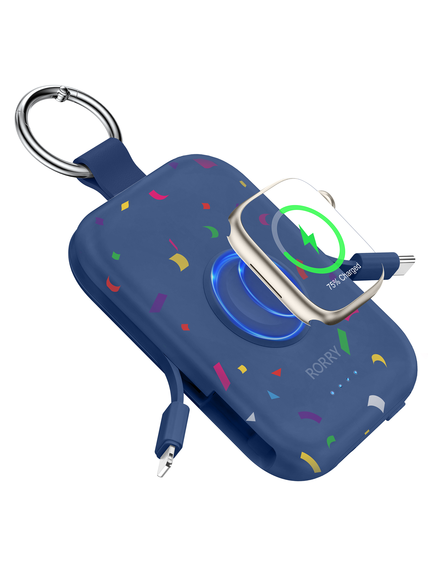 RORRY D2-5000mAh Portable Charger Keychain Power Bank