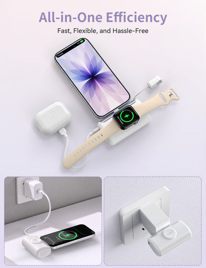 RORRY D5-10000mAh Portable Charger USB-C Power Bank