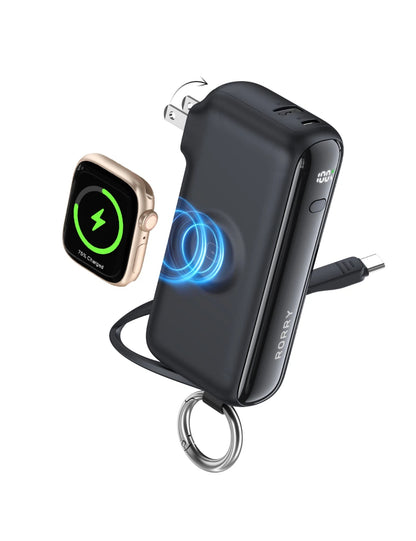 RORRY Flow CB4-10000mAh Portable Charger Charging with Cable & Wall Plug 40W