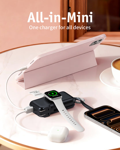 RORRY Flow CB4-10000mAh Portable Charger Charging with Cable & Wall Plug 40W