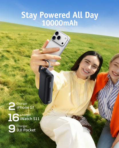 RORRY Flow CB4-10000mAh Portable Charger Charging with Cable & Wall Plug 40W