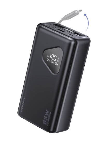 RORRY H3 25000mAh 65W Laptop Power Bank Portable Charger