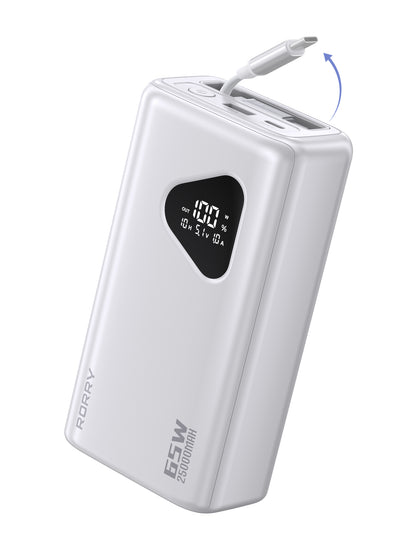 RORRY H3 25000mAh 65W Laptop Power Bank Portable Charger