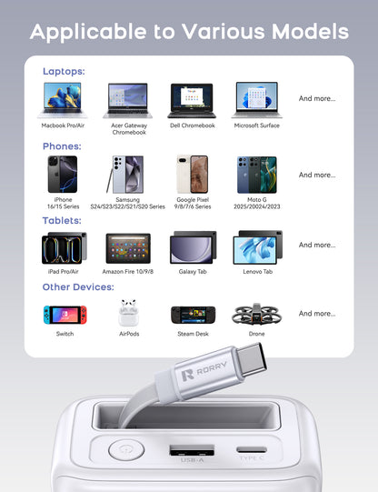 RORRY H3 25000mAh Laptop Power Bank 65W