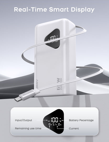 RORRY H3 25000mAh Laptop Power Bank 65W