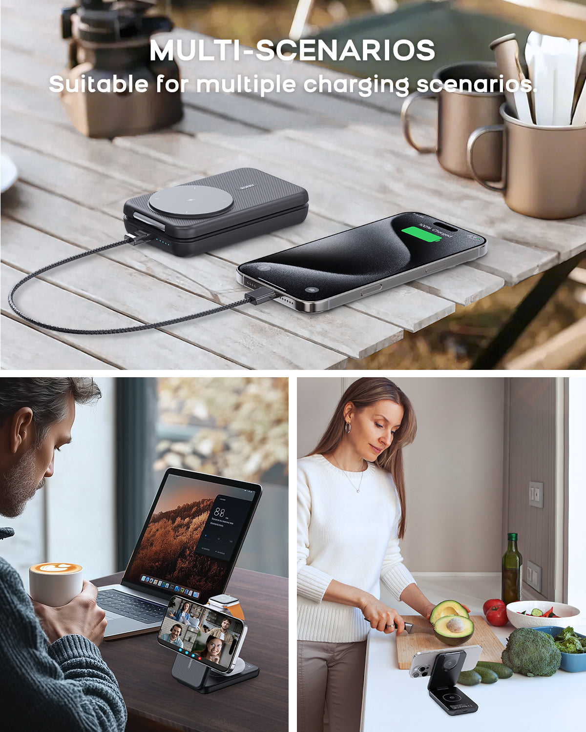 RORRY M3 10000mAh Megsafe Charging Station