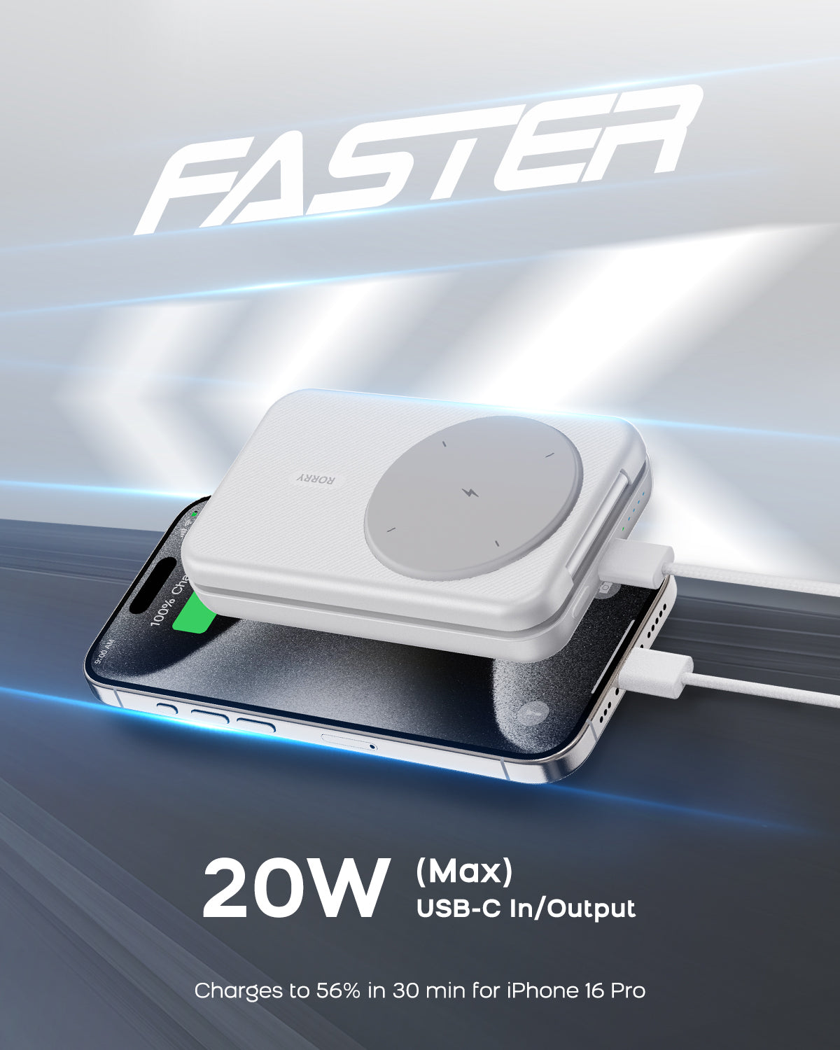 RORRY M3 10000mAh Megsafe Charging Station