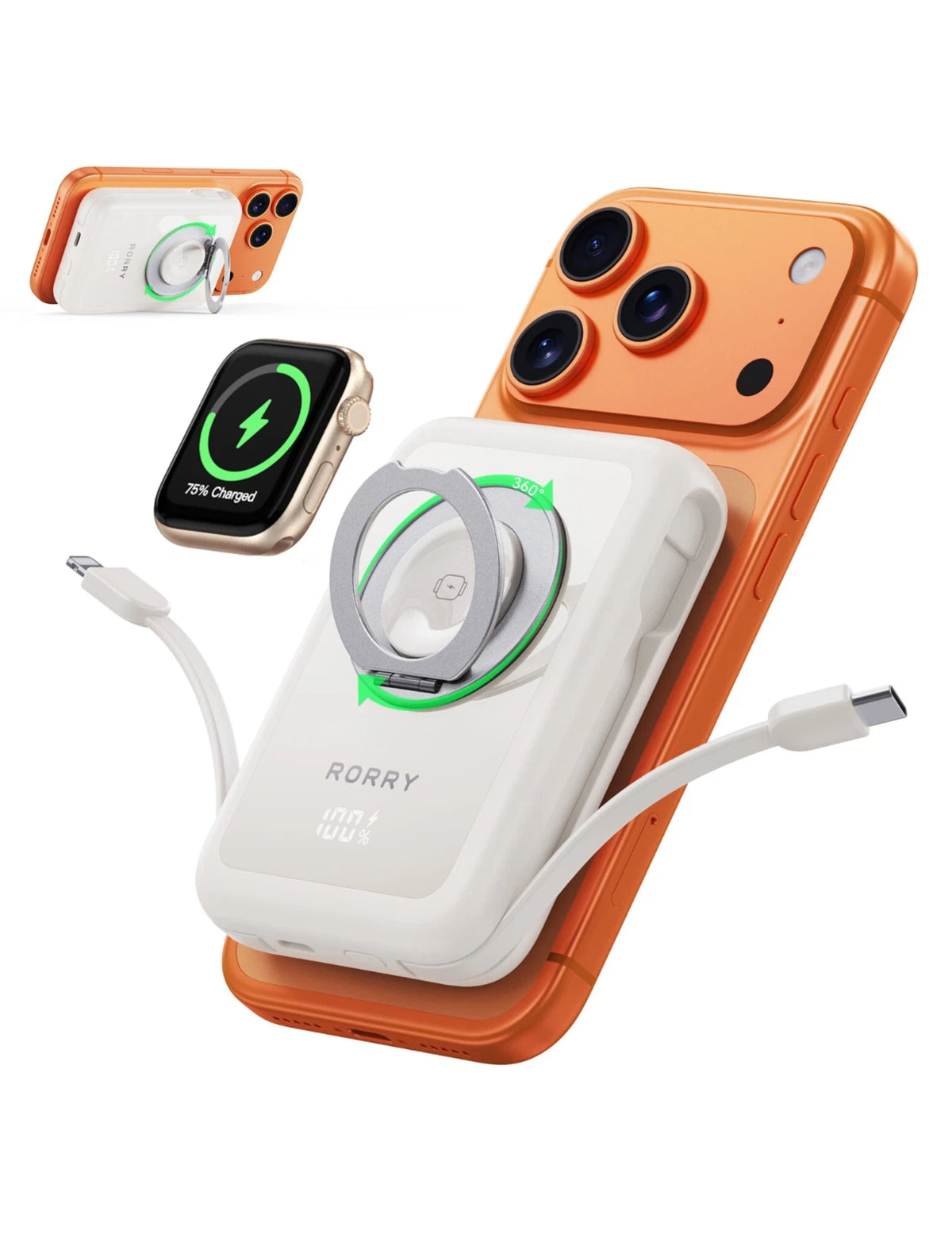 RORRY MagAir P8-10000mAh MagSafe Power Bank 22.5W