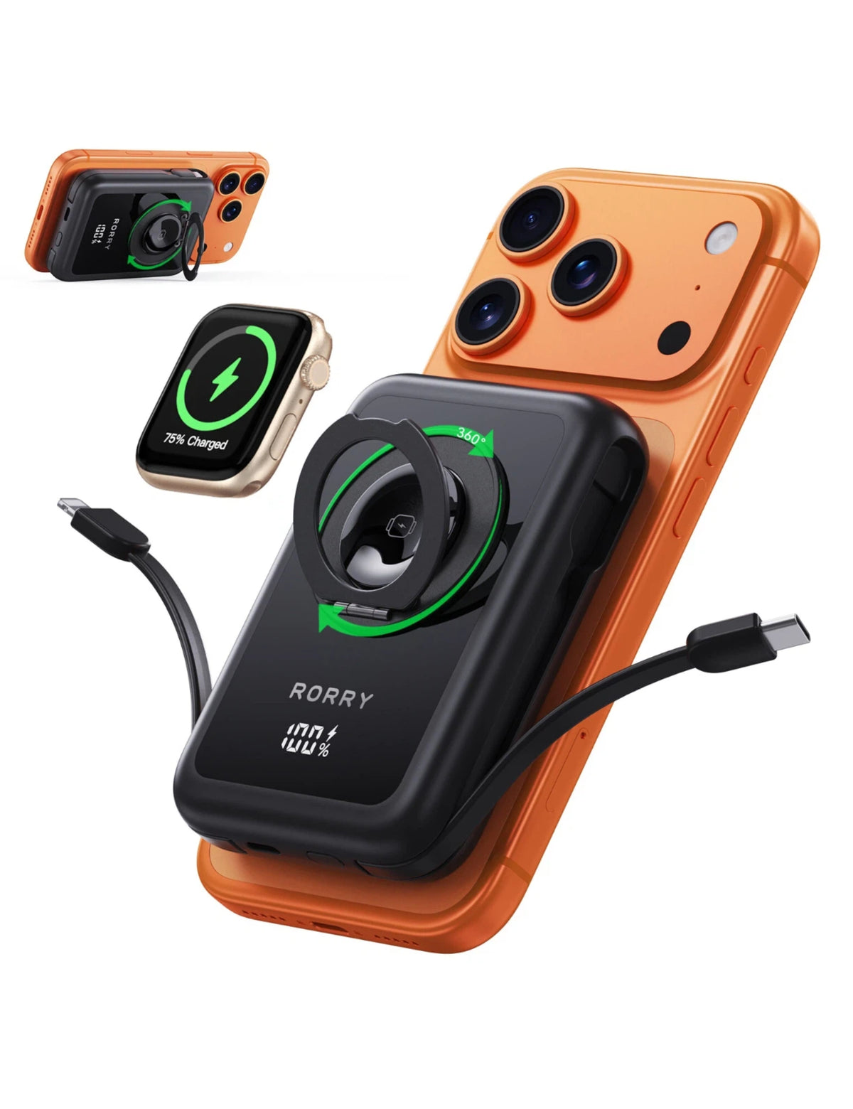 RORRY MagAir P8-10000mAh MagSafe Power Bank 22.5W
