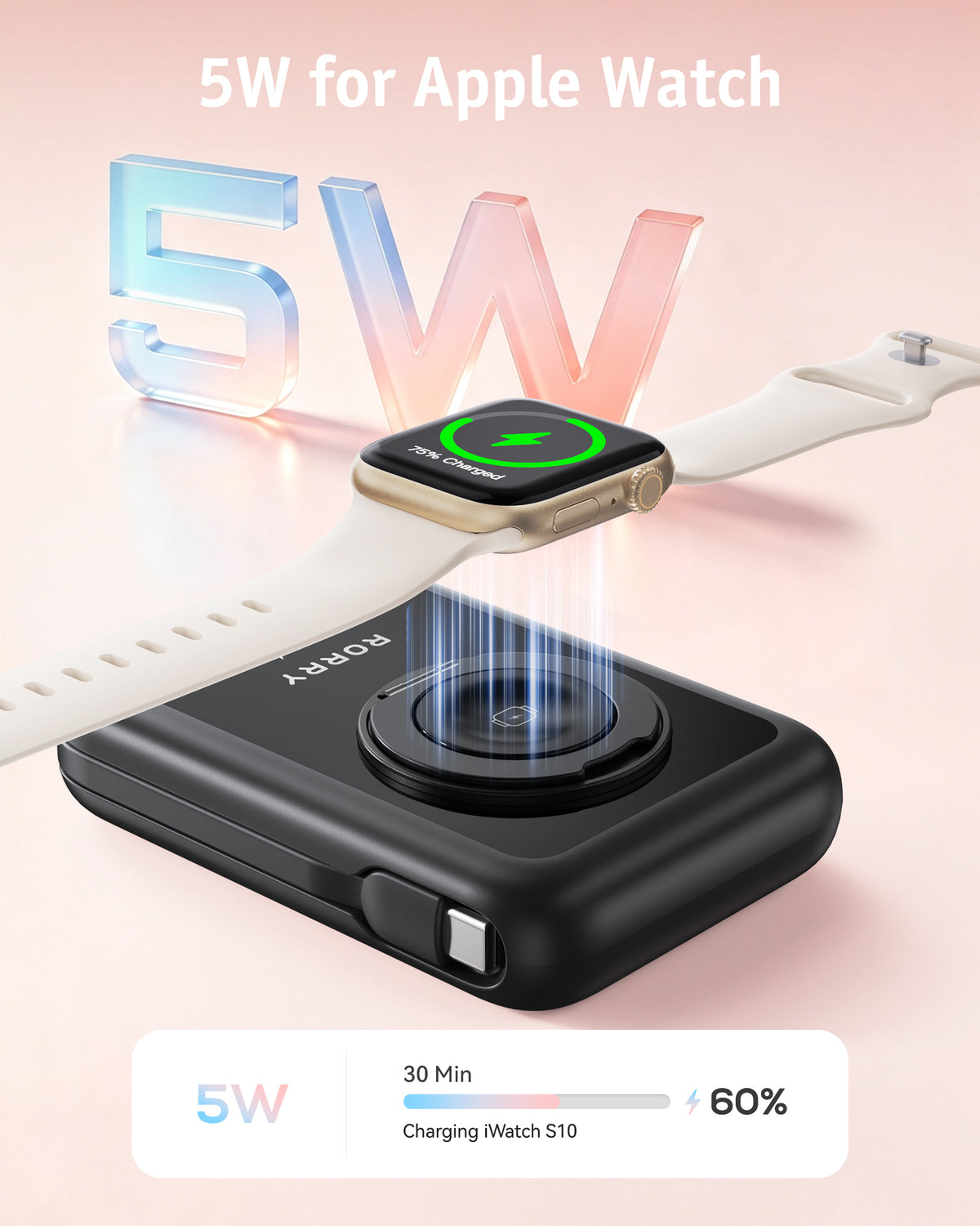 RORRY MagAir P8-10000mAh Banco de energía MagSafe 22.5W
