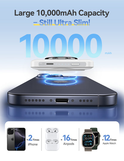 RORRY P1-10000mAh Magsafe Power Bank with Phone Ring