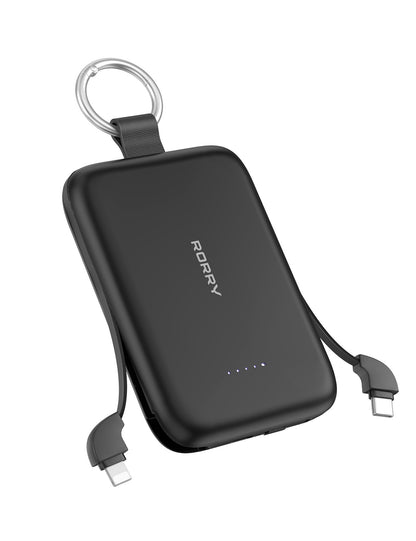RORRY T1-10000mAh Portable Charger Keychain Power Bank 30W
