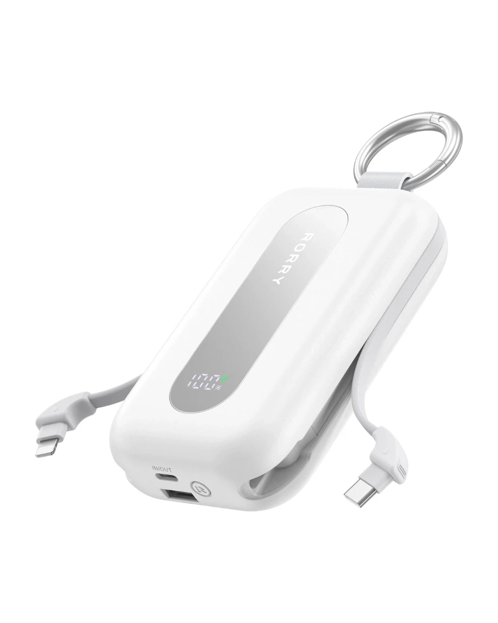 RORRY CharmGo T1-20000mAh Portable Charger Keychain Power Bank 30W
