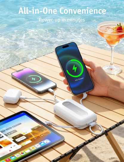 RORRY CharmGo T1-20000mAh Portable Charger Keychain Power Bank 30W
