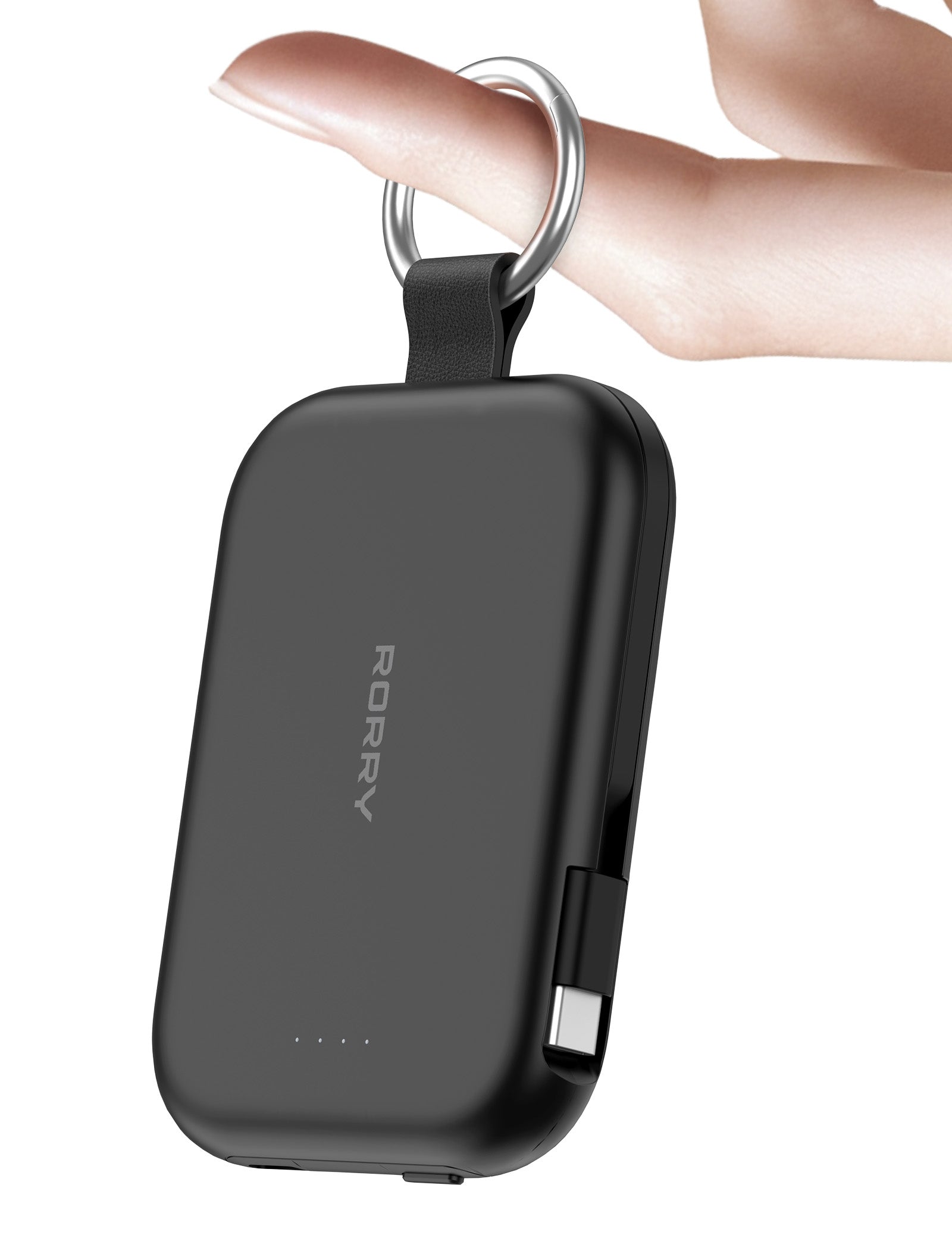 Custom Logo RORRY CharmGo T1-5000mAh Portable Charger Keychain Power Bank