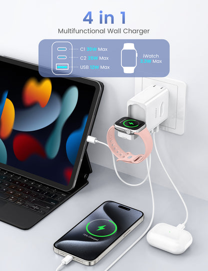 RORRY CB01 Type-C Dual Foldable Plug Wall Charger Block