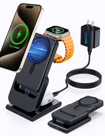 RORRY 10000mAh 3 in 1 Wireless Charging Station