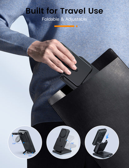 RORRY 10000mAh 3 in 1 Wireless Charging Station