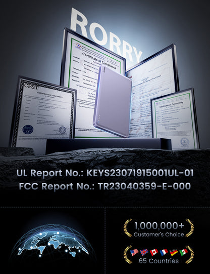 RORRY D14 Magsafe Power Bank(5K,Slim)