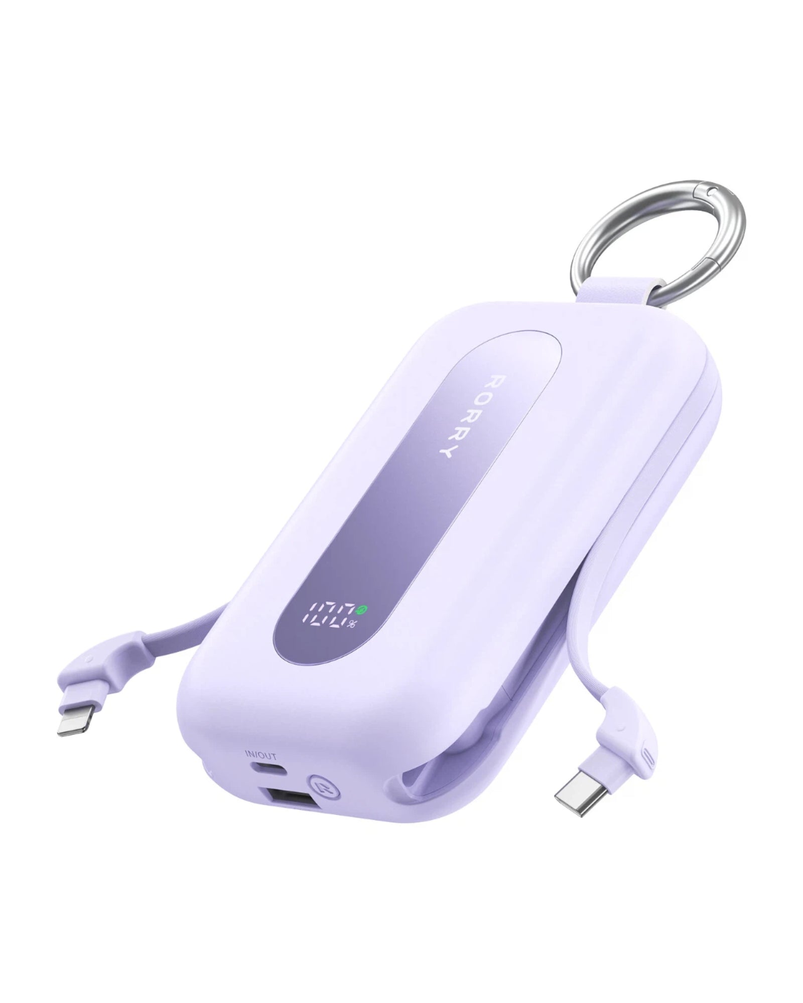 RORRY CharmGo T1-20000mAh Portable Charger Keychain Power Bank 30W