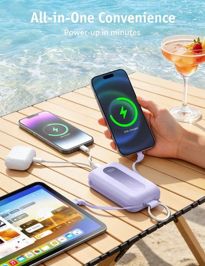 RORRY CharmGo T1-20000mAh Portable Charger Keychain Power Bank 30W