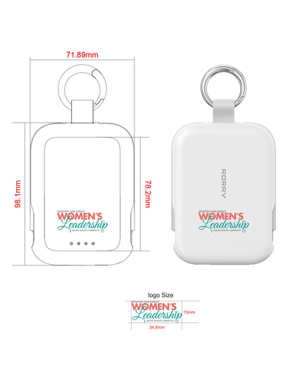 RORRY CharmGo T1-5000mAh Tragbarer Akku-Schlüsselanhänger Powerbank