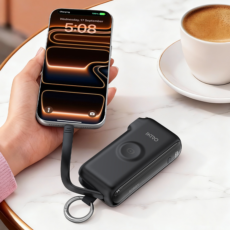 Chargeur portable RORRY Flow CB4-10000mAh avec câble et adaptateur secteur 40W
