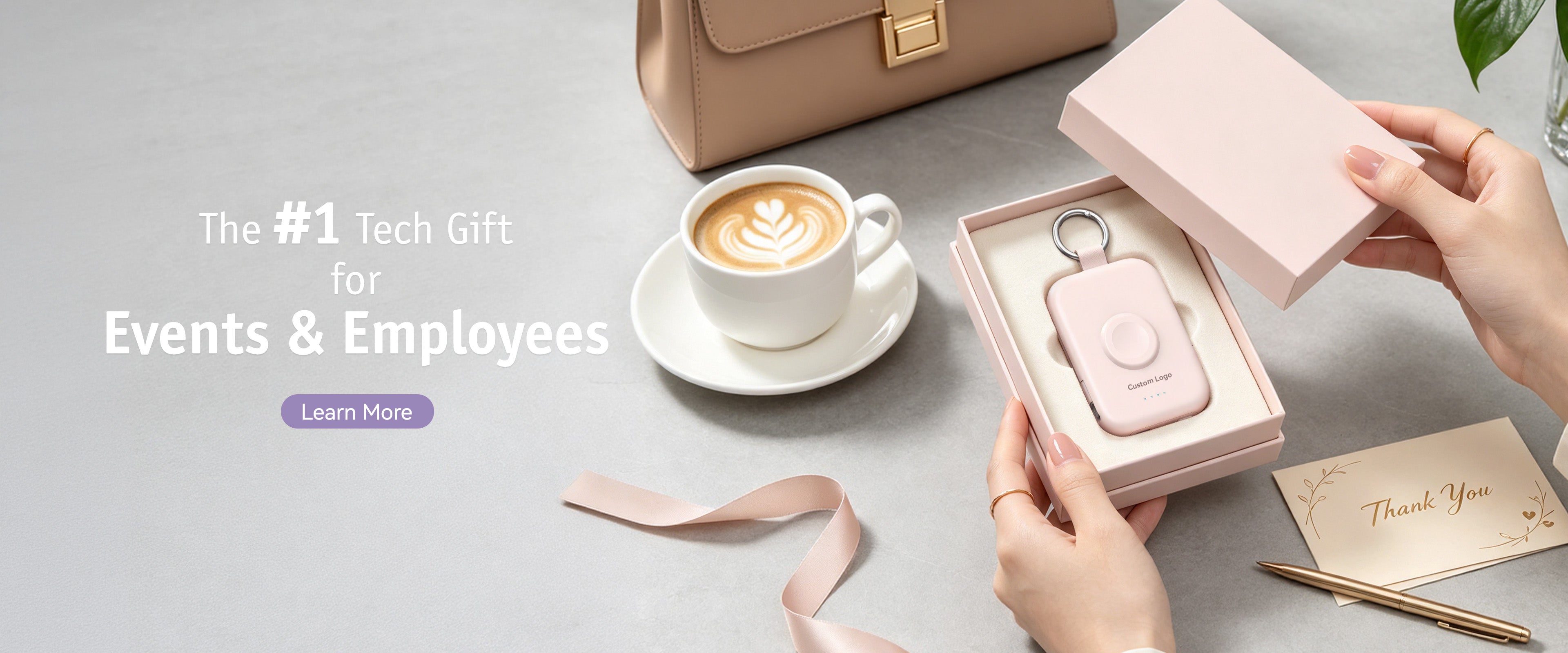RORRY custom logo power banks and premium 3-in-1 portable chargers for events and employees in a luxury gift box